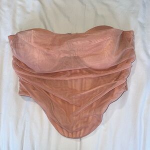 Corset top blush pink OH POLLY